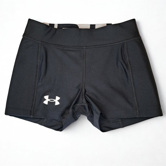 Under Armour UA Utility Girls Slider Softball Compression Shorts Black Size Med - Picture 1 of 11